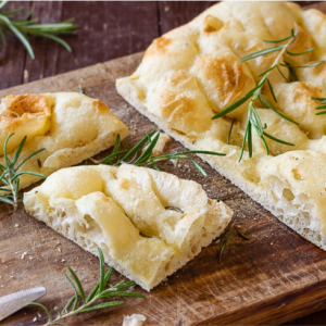 Focaccia de romero y aceite de oliva